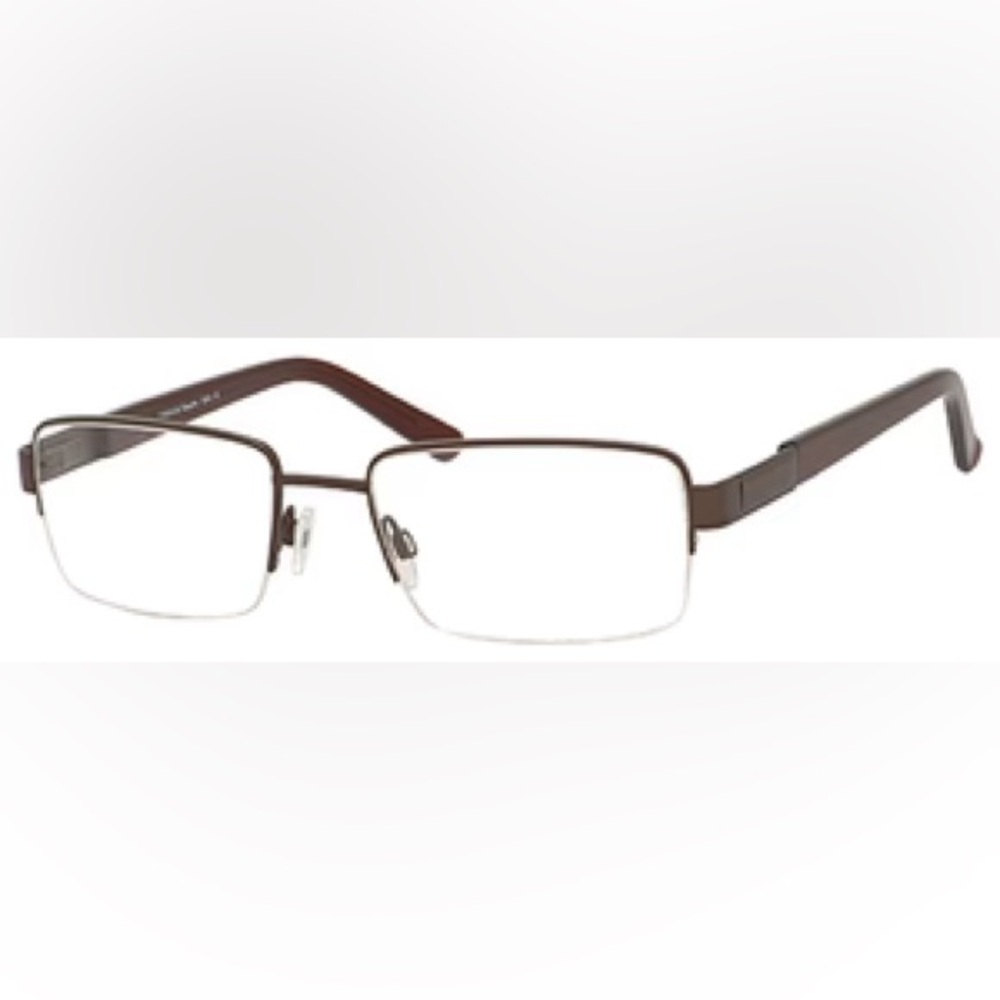 Esquire Glasses Titanium Glasses 8844 Frames Only Brown